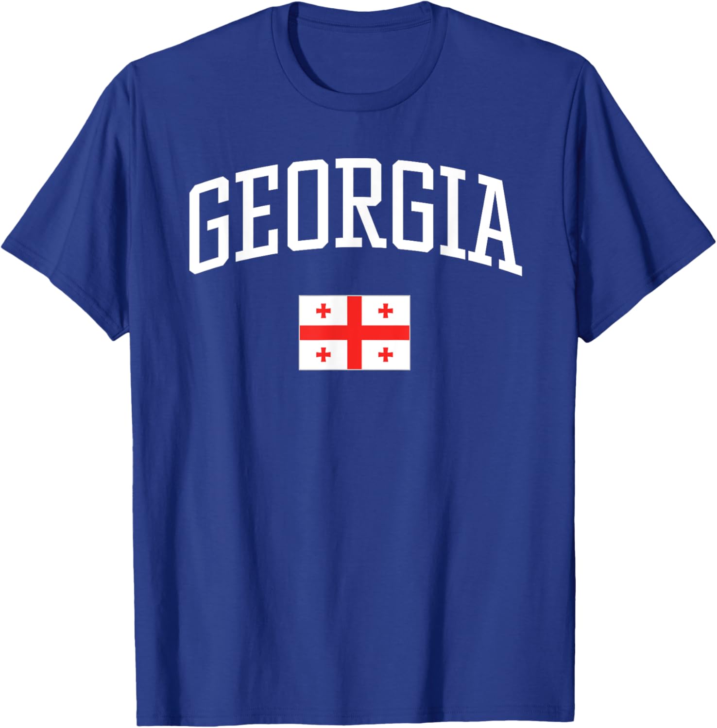 Vintage Flag of Georgia Love Your Country T-Shirt - T-Shirt | Royal
