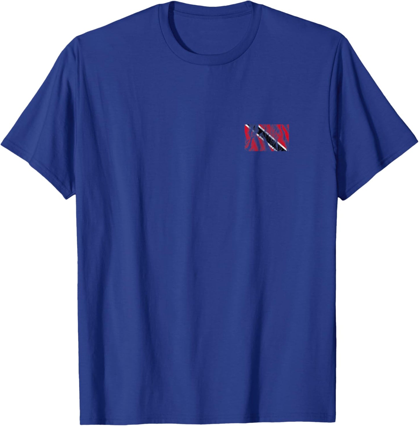 Distressed Trinidad And Tobago Flag Pocket Style Trinidadian T-Shirt - T-Shirt | Royal