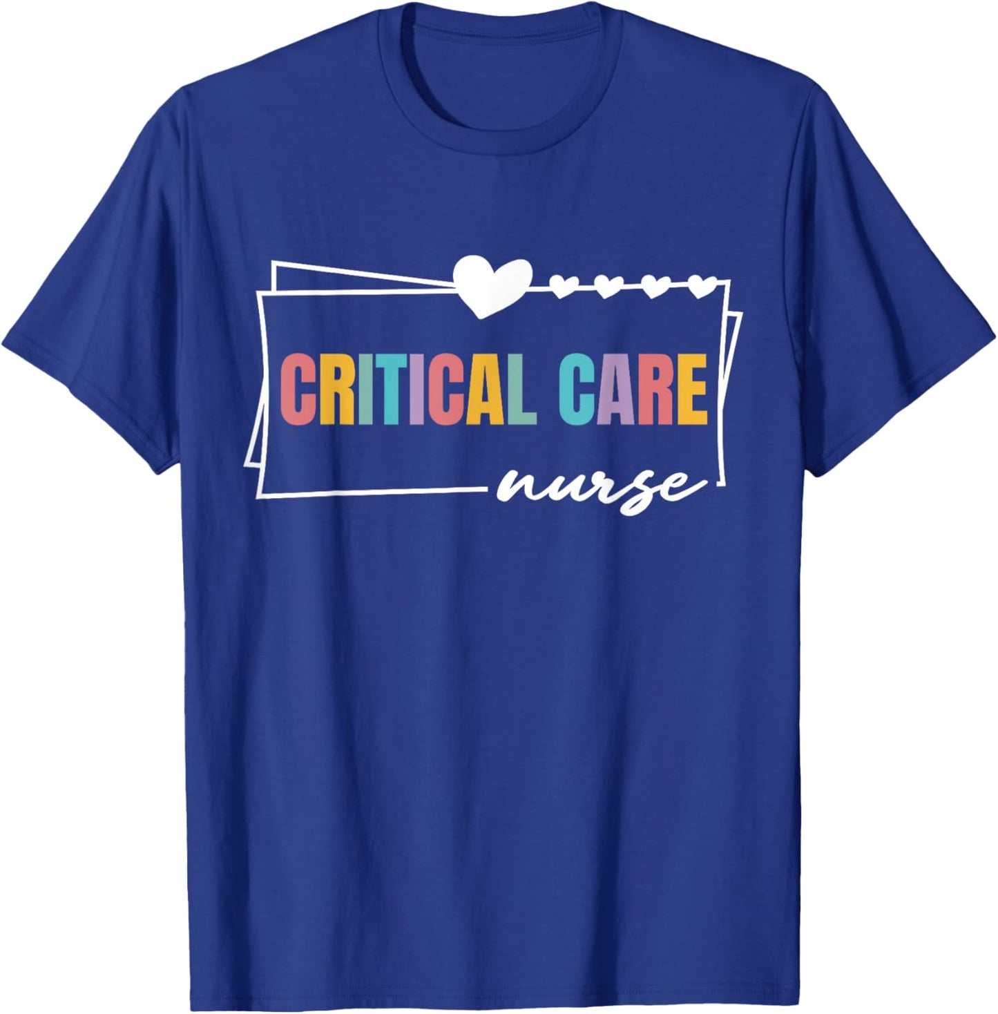 Critical Care Nurse Nursing Cute Women Critical Care Nurse T-Shirt - T-Shirt | Royal
