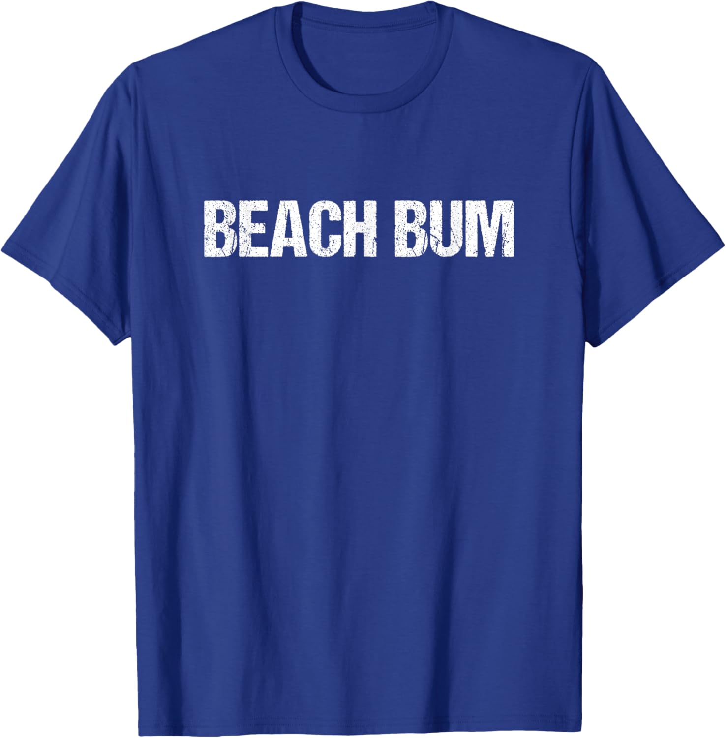 Beach Bum Simple Title Women T-Shirt - T-Shirt | Royal