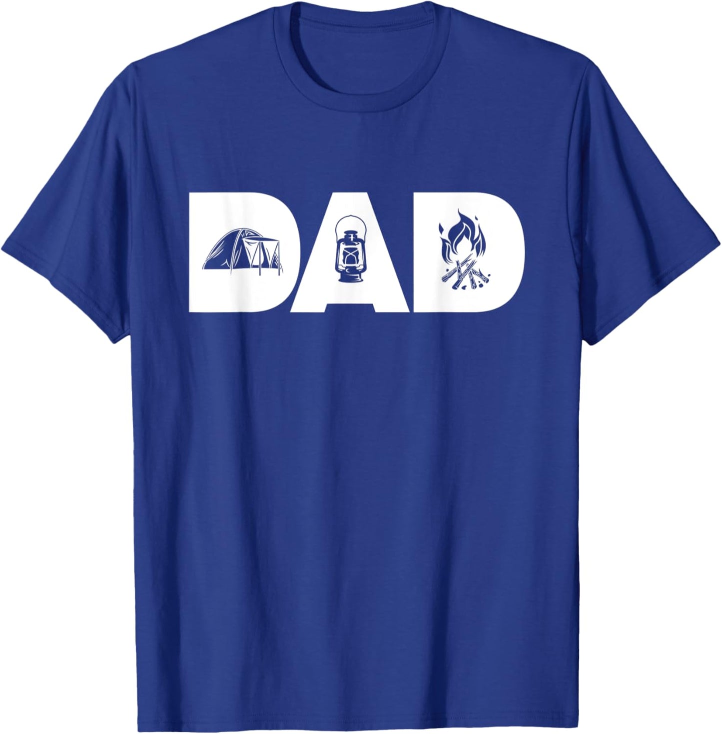 Dad The Camper Tent Camping Dad Father's Day Camper Gift T-Shirt - T-Shirt | Royal