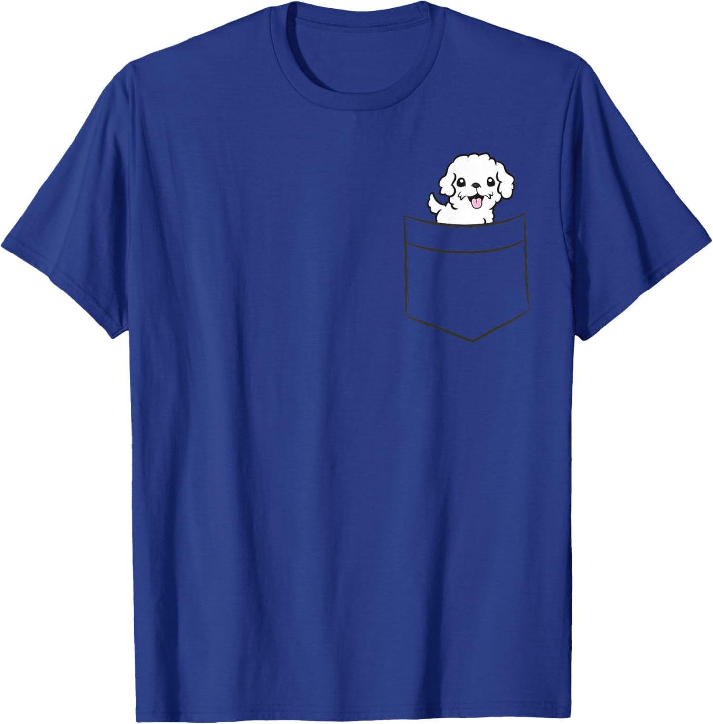 Maltipoo Dog In The Pocket Funny Maltipoo T-Shirt - T-Shirt | Royal