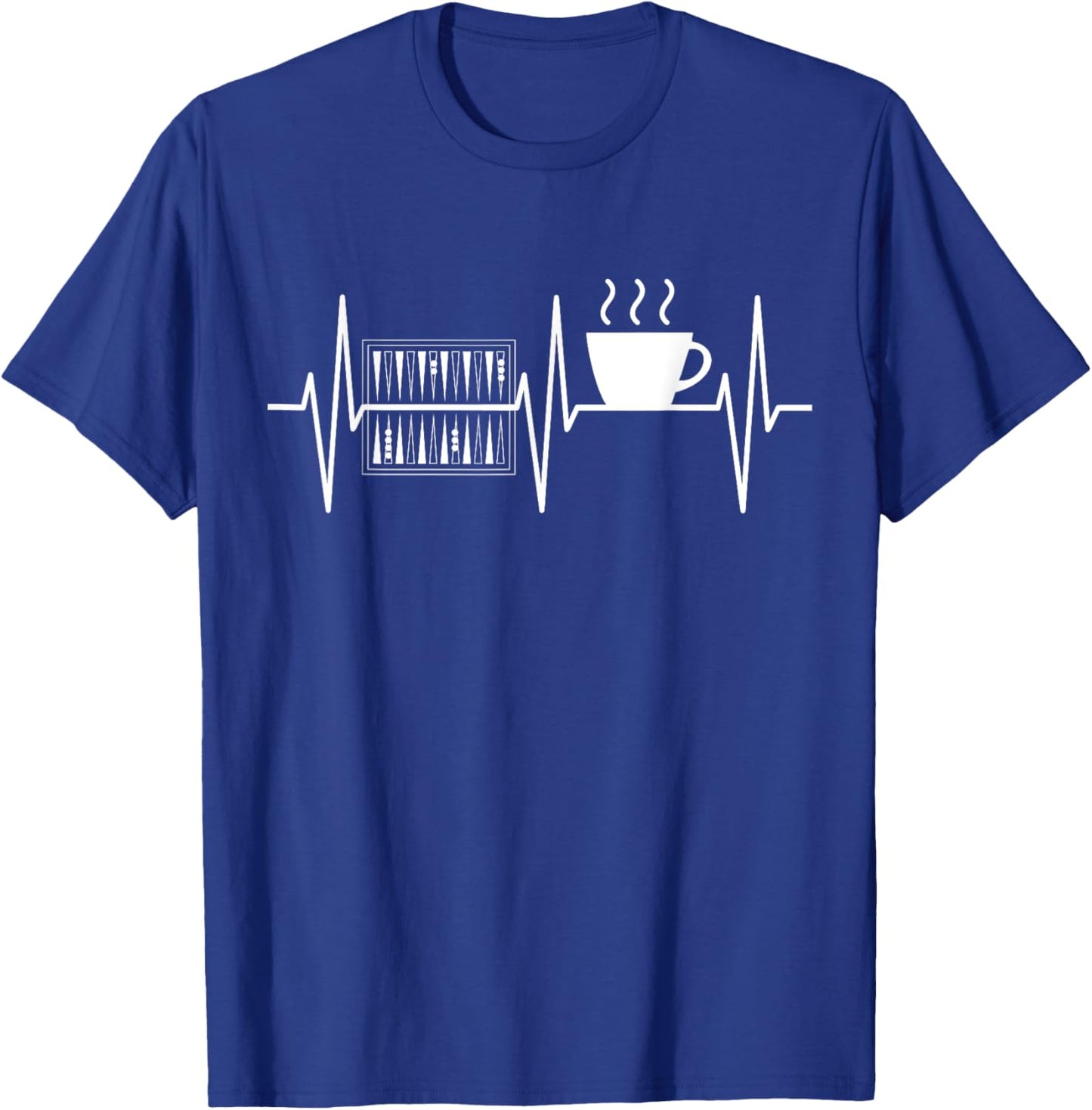 Backgammon Shirt Funny Coffee Lover Backgammon Player T-Shirt - T-Shirt | Royal