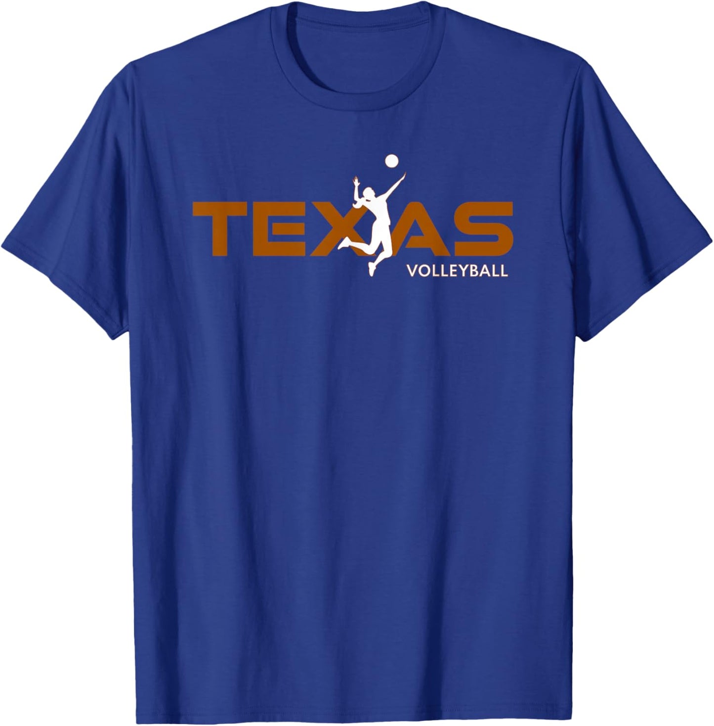 Sport Fan Tex The Lone Star State of Texas Volleyball T-Shirt - T-Shirt | Royal