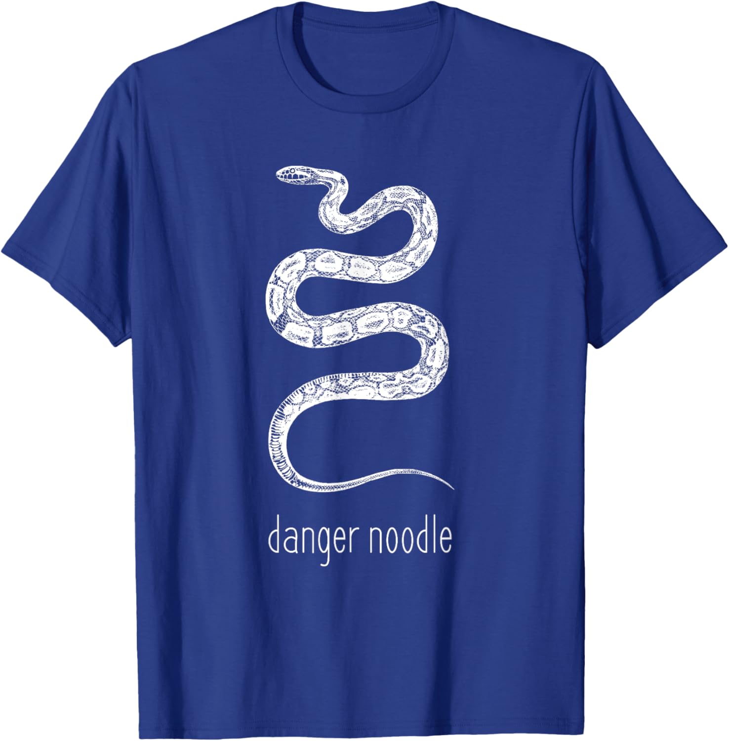 Funny Danger Noodle Pasta Snake Reptiles Meme T-Shirt - T-Shirt | Royal