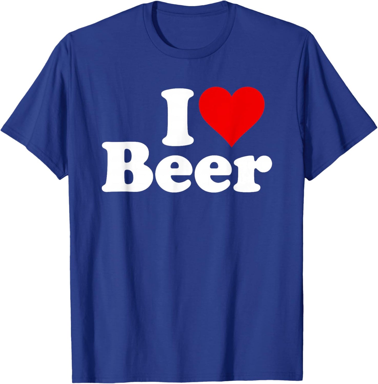 I Love Beer I Heart Beer T-Shirt - T-Shirt | Royal