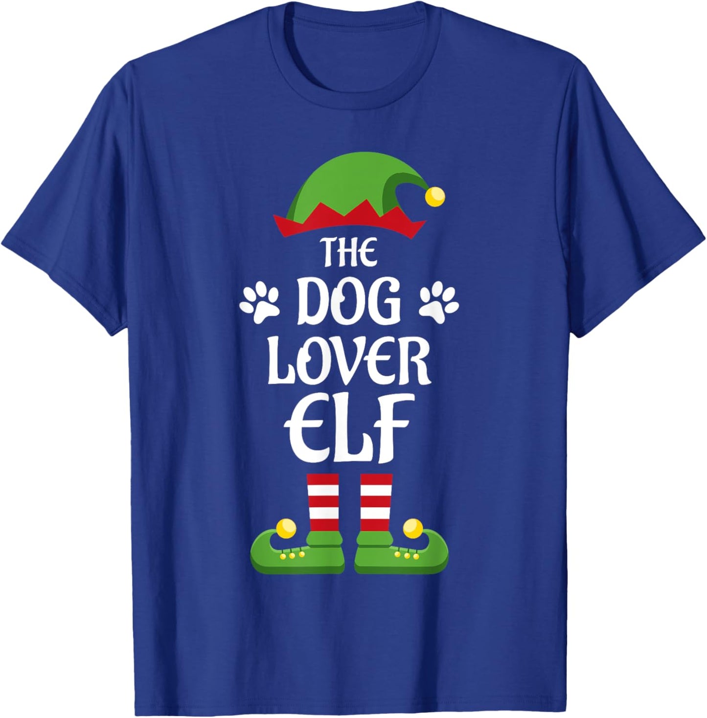 Dog Lover Elf Family Matching Group Christmas Women Kids T-Shirt - T-Shirt | Royal