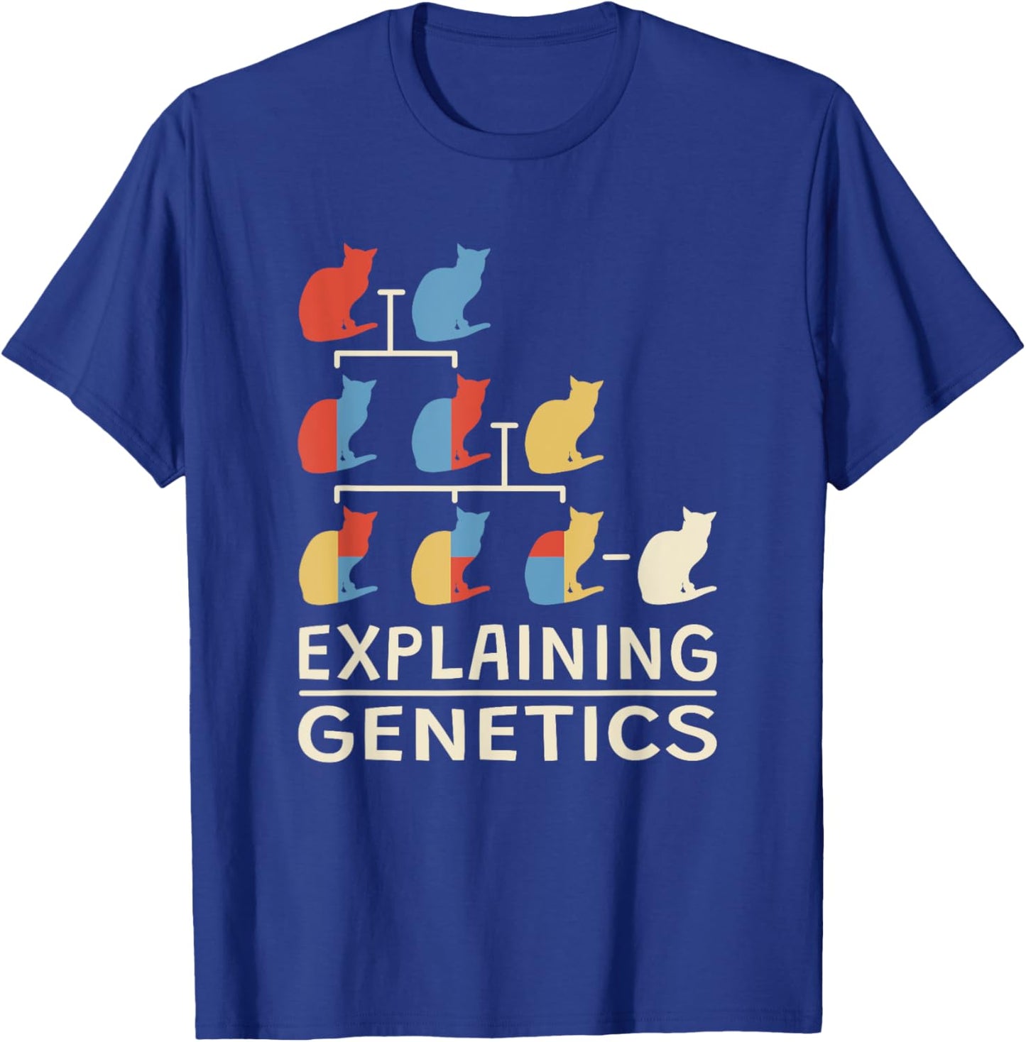 Explaining Genetics Teacher Genomics Biologist Genetics T-Shirt - T-Shirt | Royal