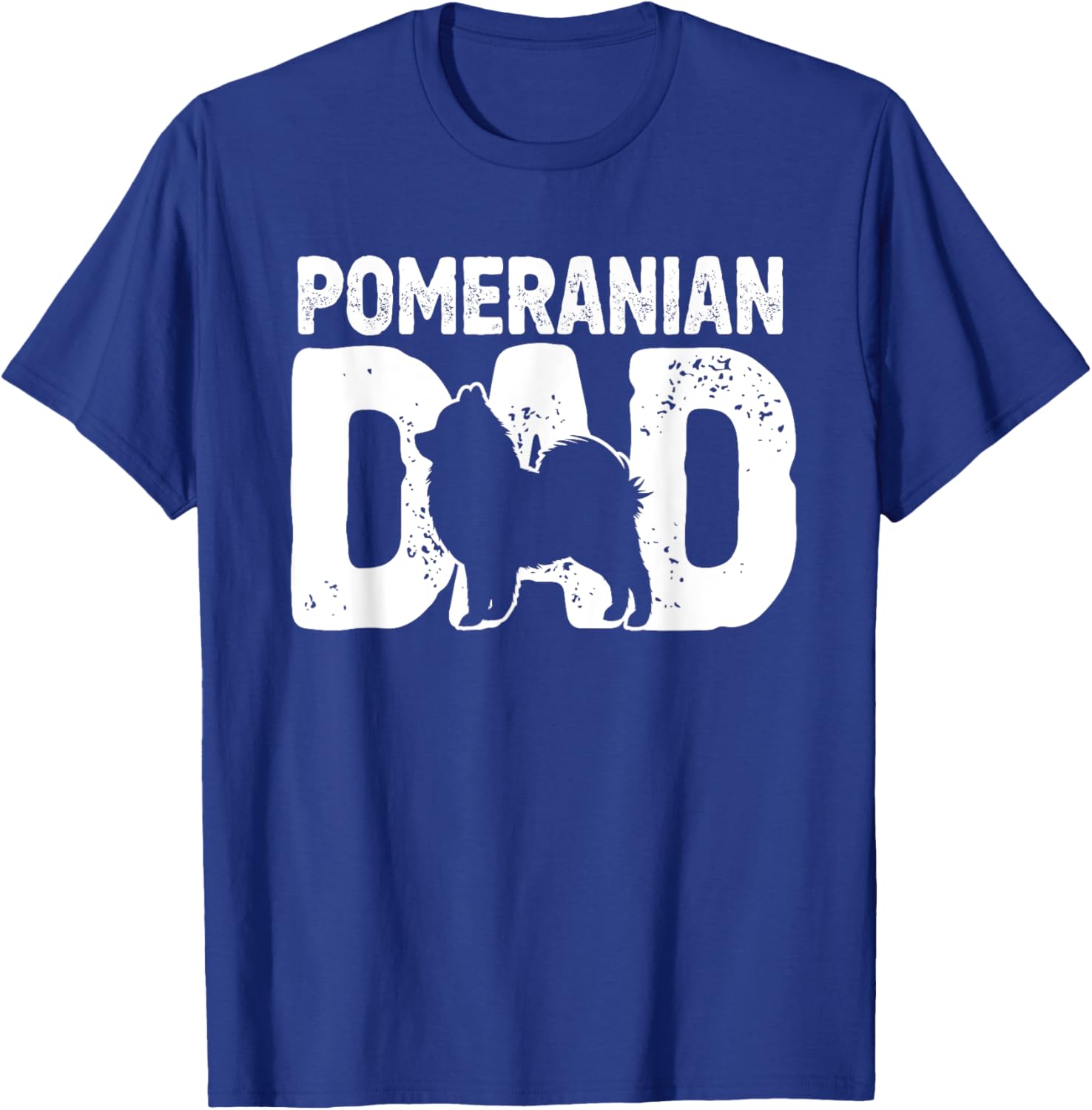 Pomeranian Dad Dog Lover Funny Pom Dog Owner Father Daddy Women Girls Kids T-Shirt - T-Shirt | Royal