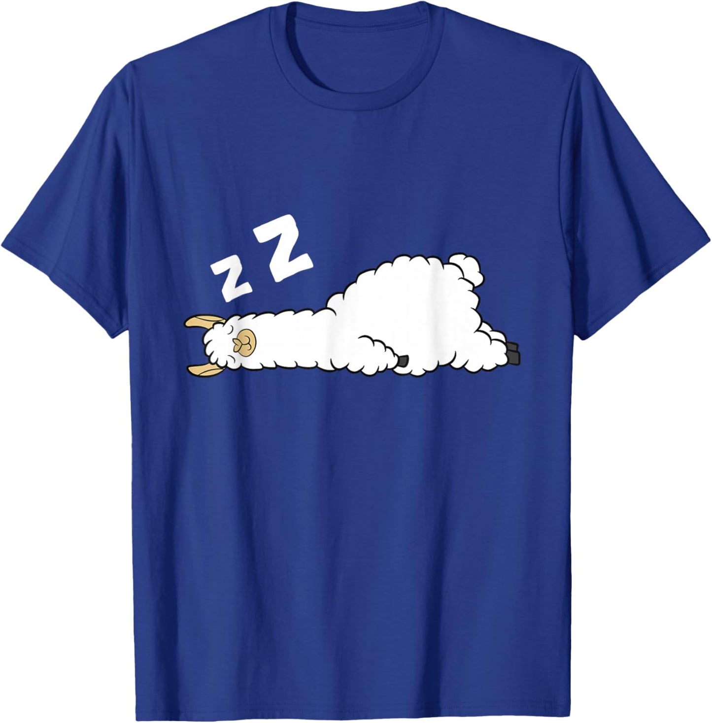 Llama Sleeping Tired Llama Pajama Love Llamas T-Shirt - T-Shirt | Royal