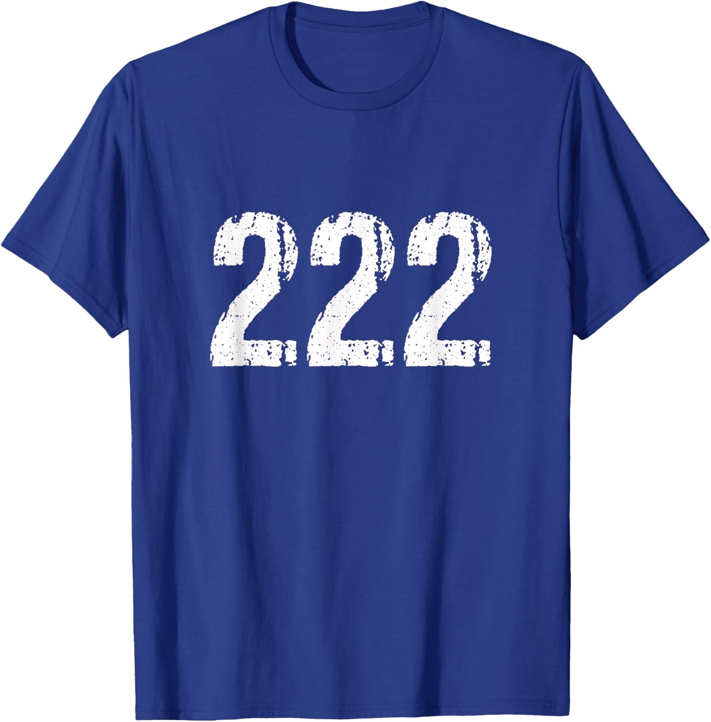 222 Numerology Spiritual Personal Number 222 Angel Number T-Shirt - T-Shirt | Royal