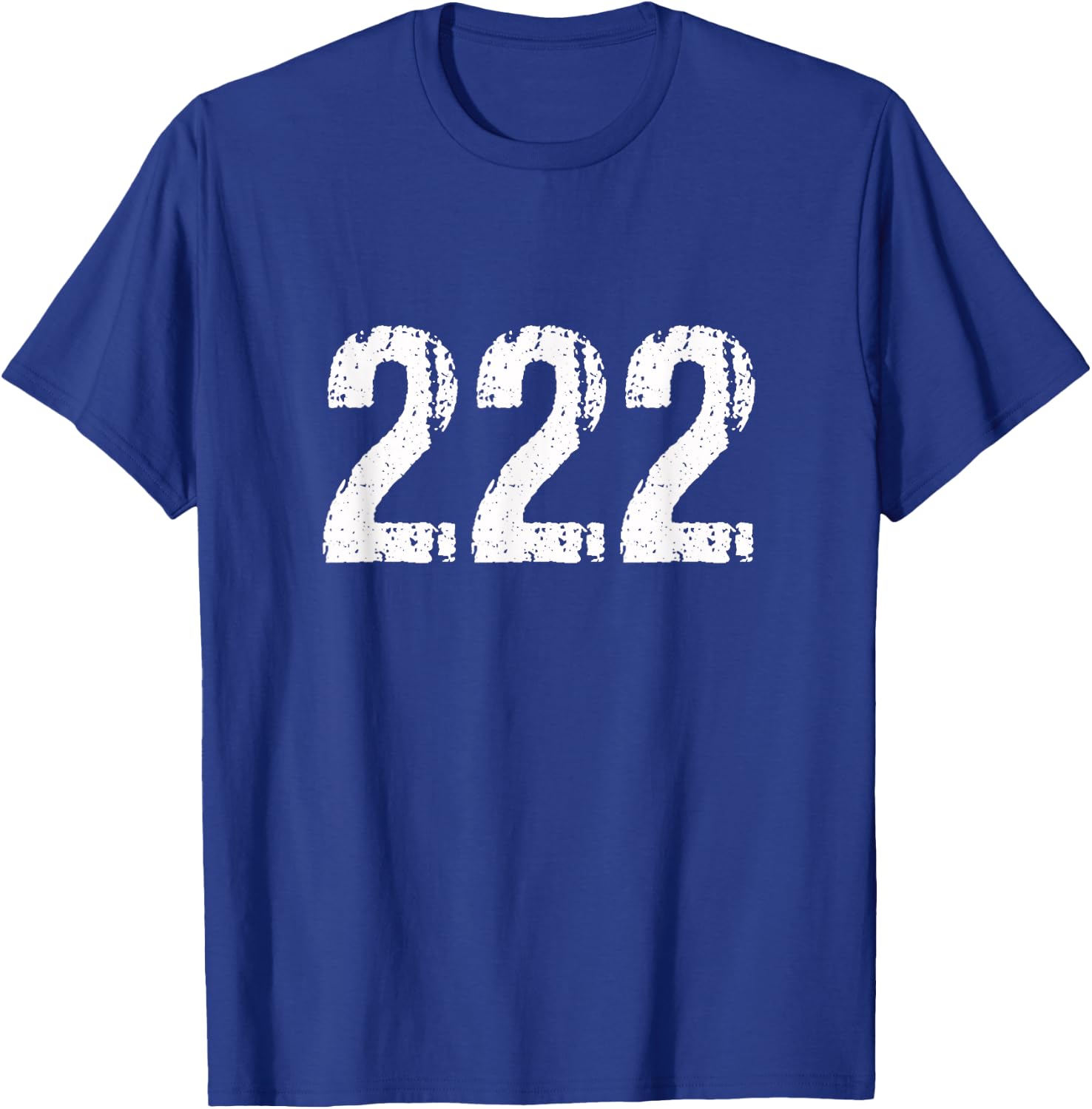 222 Numerology Spiritual Personal Number 222 Angel Number T-Shirt - T-Shirt | Royal