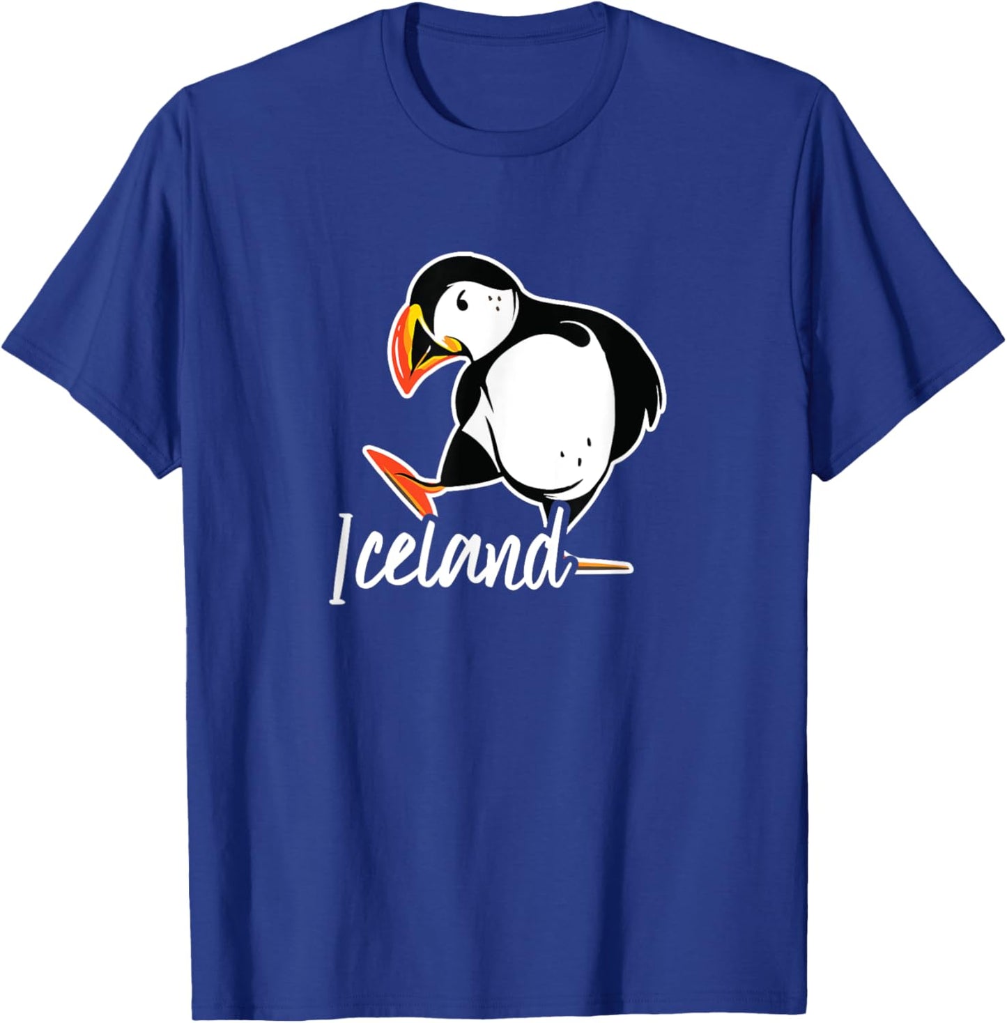 Iceland Shirt with Puffin Bird T-Shirt - T-Shirt | Royal
