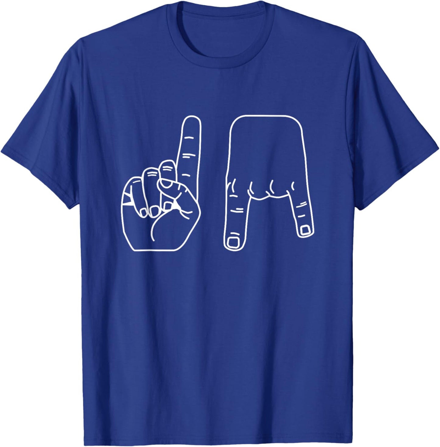Only One Horns Down T-Shirt - T-Shirt | Royal