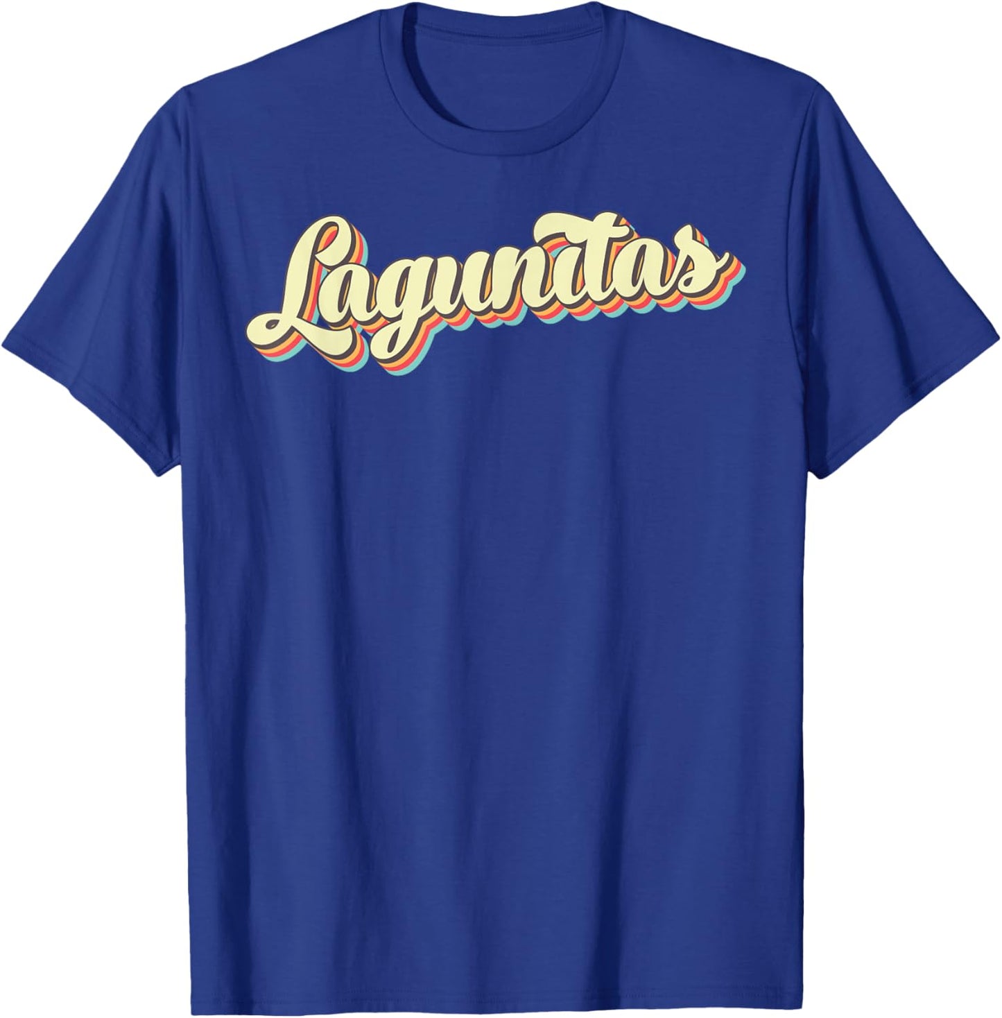 Lagunitas Retro Art Baseball Font Vintage T-Shirt - T-Shirt | Royal