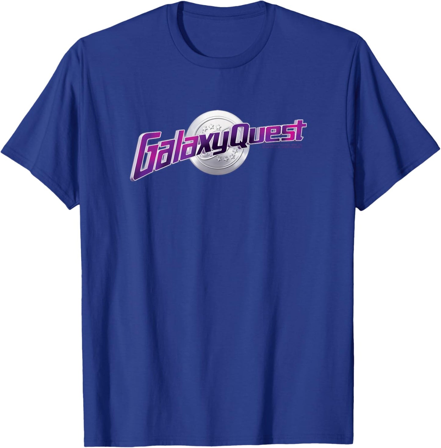 Galaxy Quest Chrome Logo T-Shirt - T-Shirt | Royal