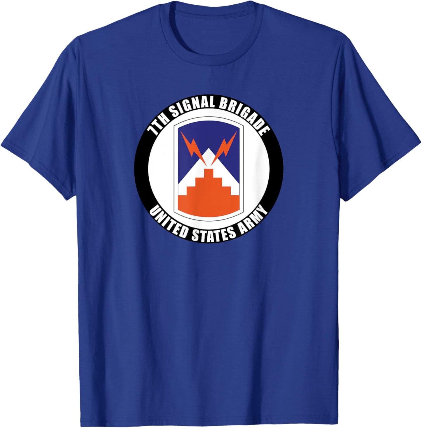 7th Signal Brigade United States Army Veteran Military T-Shirt - T-Shirt | Royal