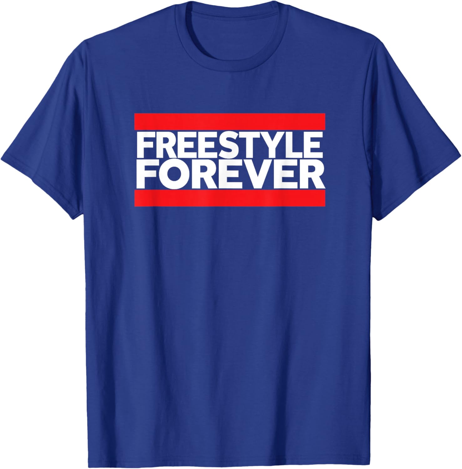 Freestyle Forever Music Fan 80s Retro Rap Style Graphic T-Shirt - T-Shirt | Royal