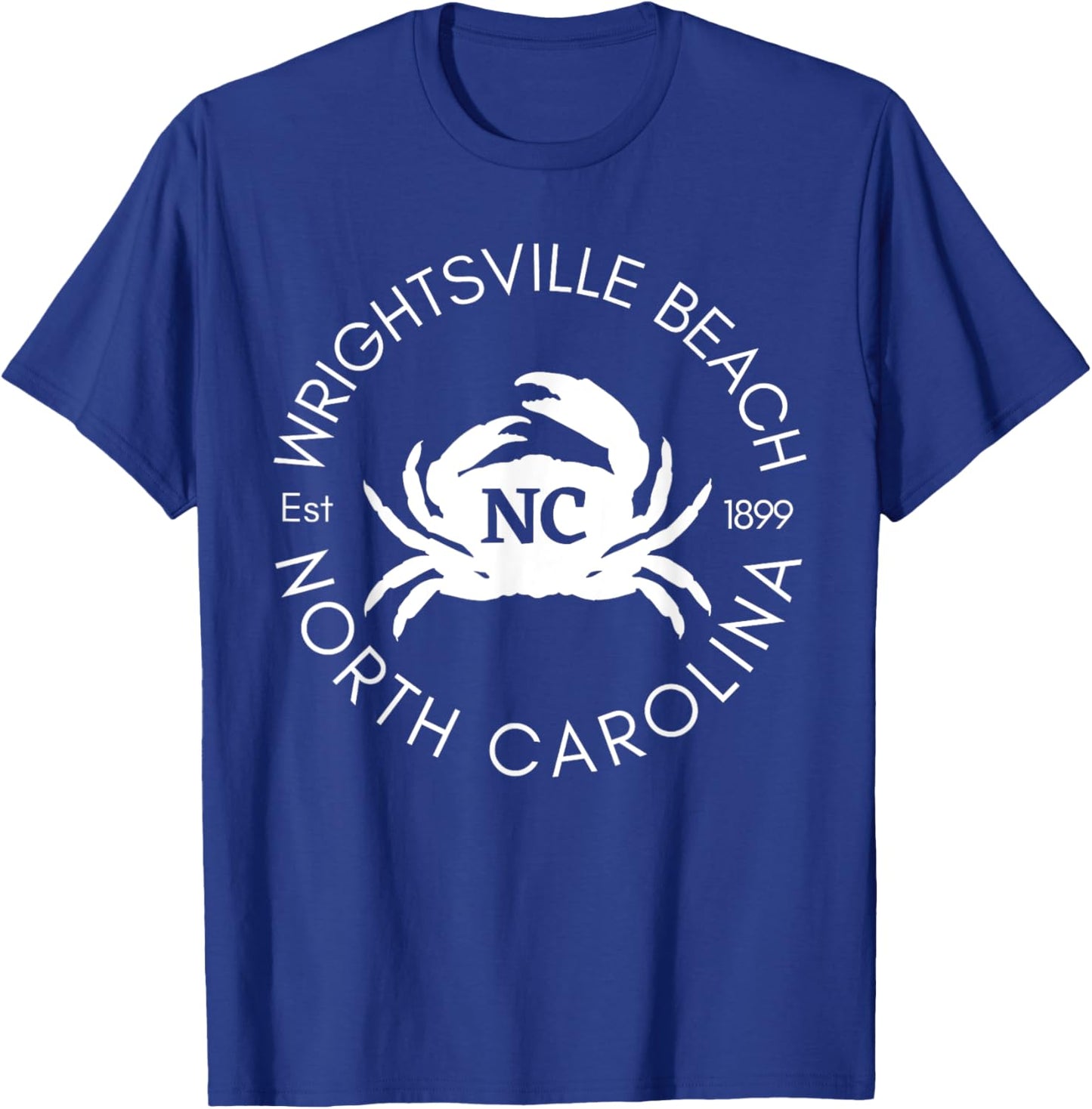 Wrightsville Beach North Carolina Crab Beaches Ocean Summer Men Women Kids T-Shirt - T-Shirt | Royal