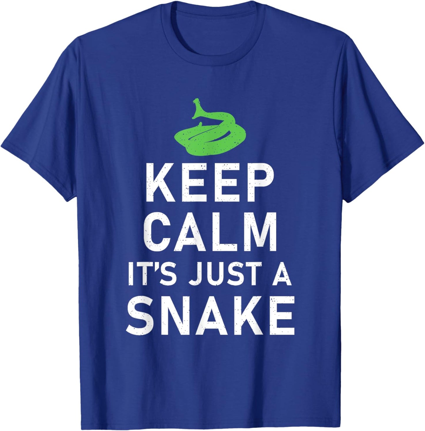 Keep Calm its just a Snake Funny Snake Lover T-Shirt - T-Shirt | Royal
