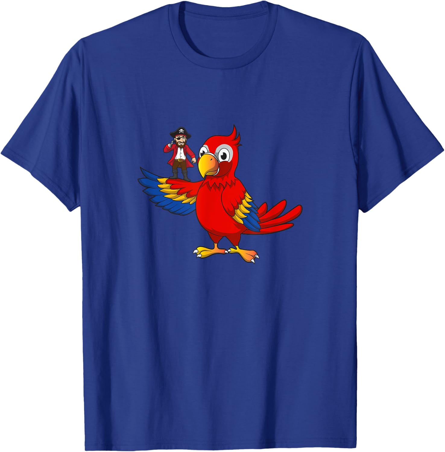 Funny Pirate Parrot humor. T-Shirt - T-Shirt | Royal