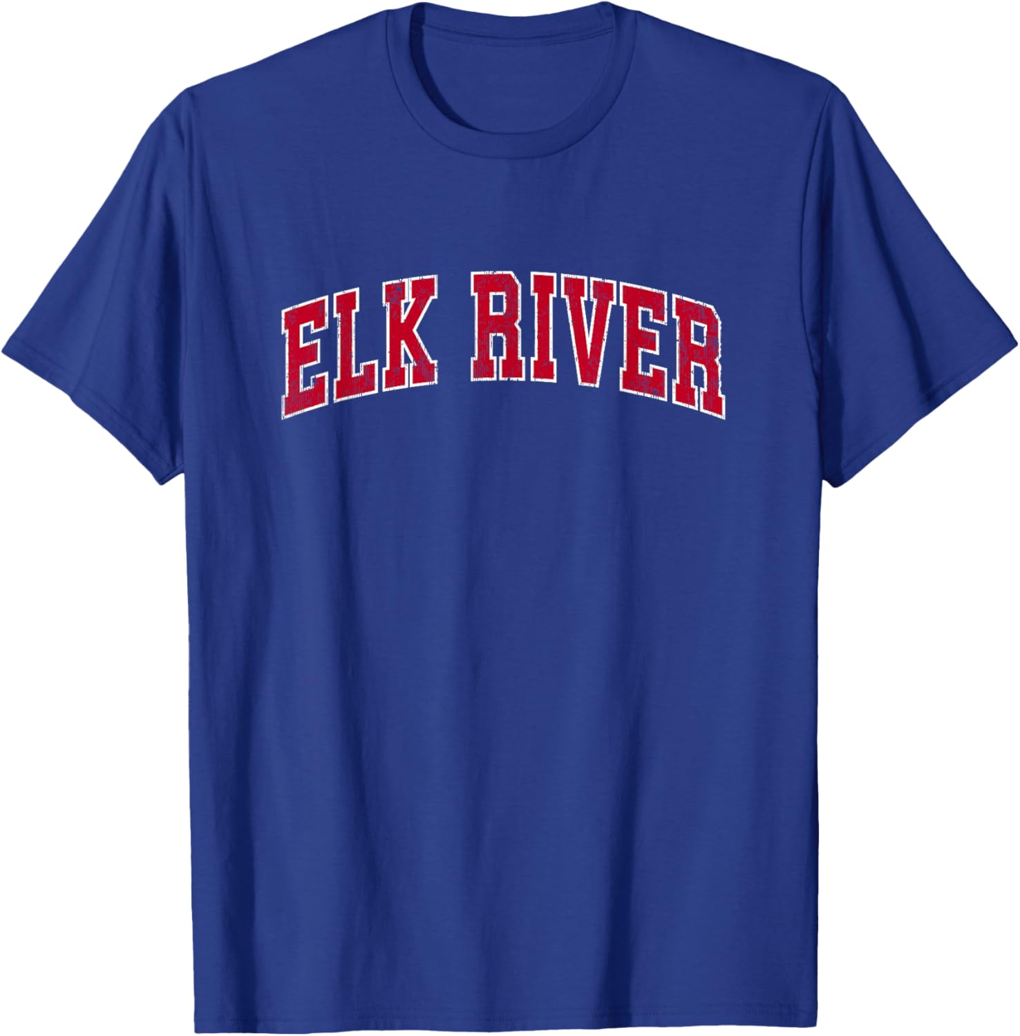 Elk River Minnesota MN Vintage Sports Design Red Design T-Shirt - T-Shirt | Royal
