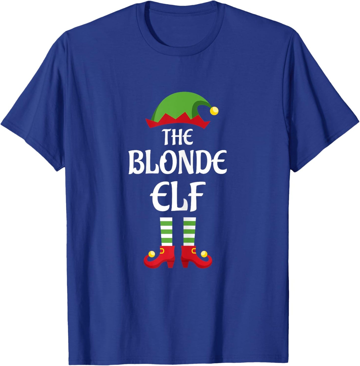 Blonde Elf Family Matching Group Christmas T-Shirt - T-Shirt | Royal