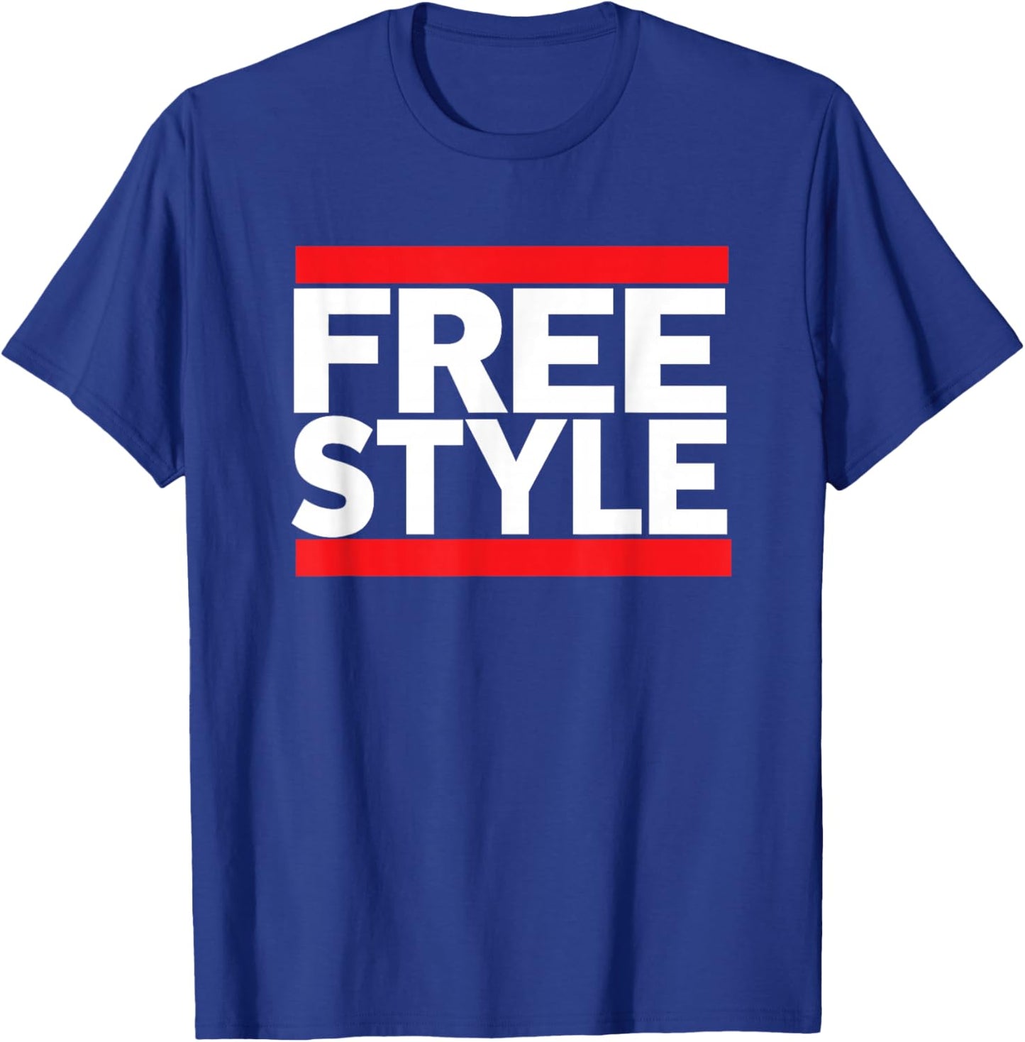 Freestyle Music Fan 80s Retro Rap Style Graphic T-Shirt - T-Shirt | Royal