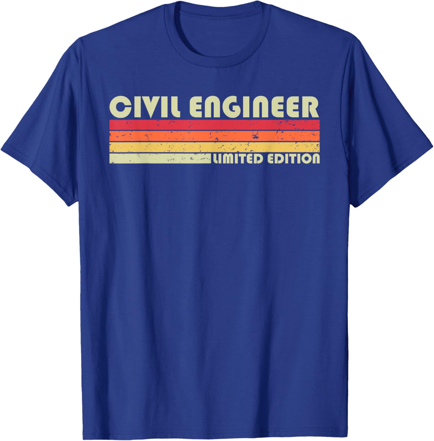 CIVIL ENGINEER Funny Job Title Profession Birthday Worker T-Shirt - T-Shirt | Royal