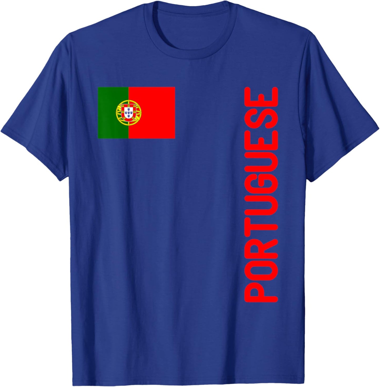 Portuguese Flag And Portugal Roots T-Shirt - T-Shirt | Royal