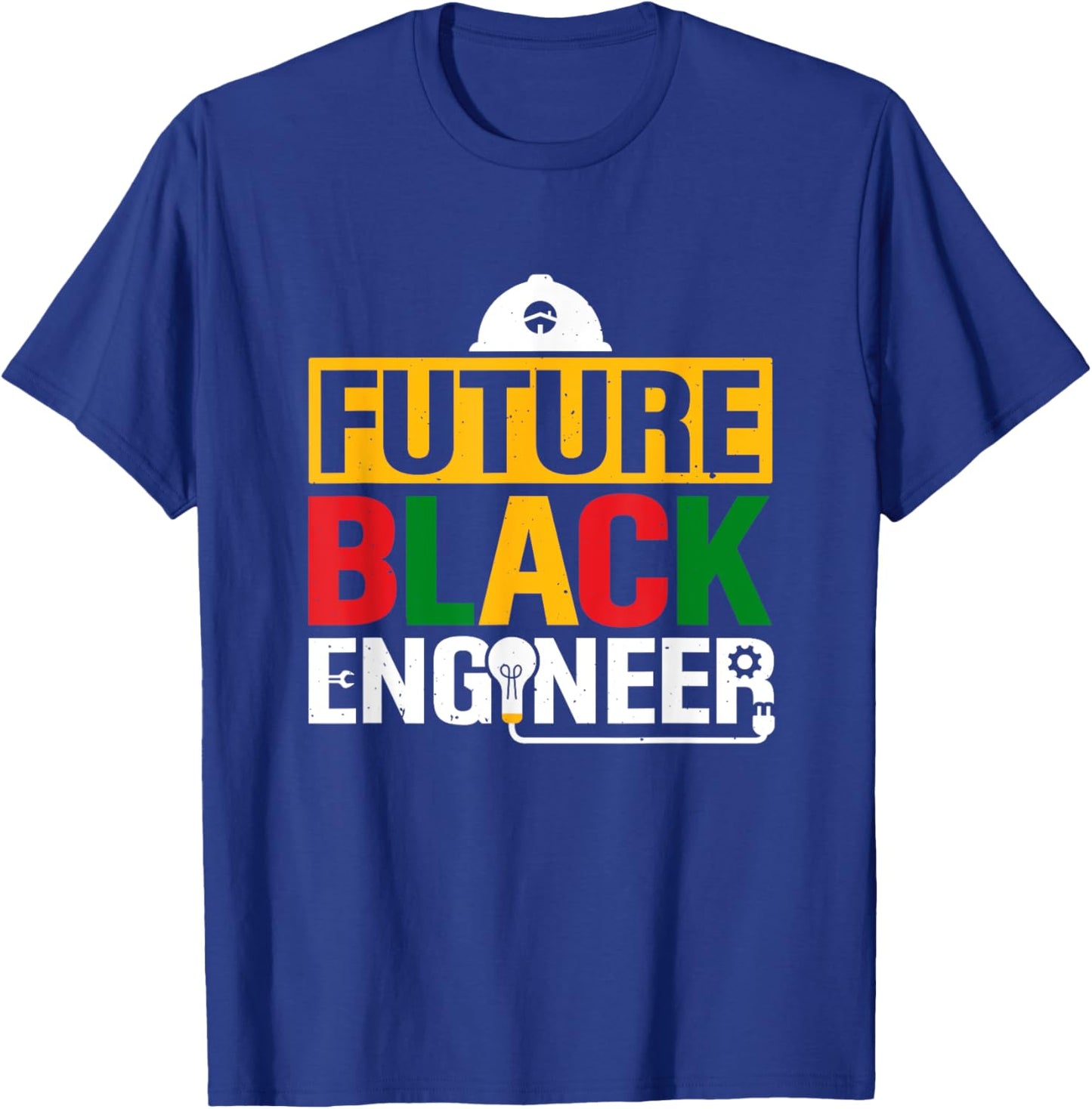 Future Black Engineer African American Engineering Student T-Shirt - T-Shirt | Royal