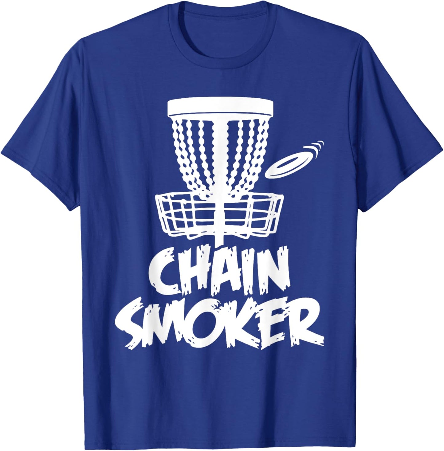 Chain Smoker Disc Golf T-Shirt - T-Shirt | Royal
