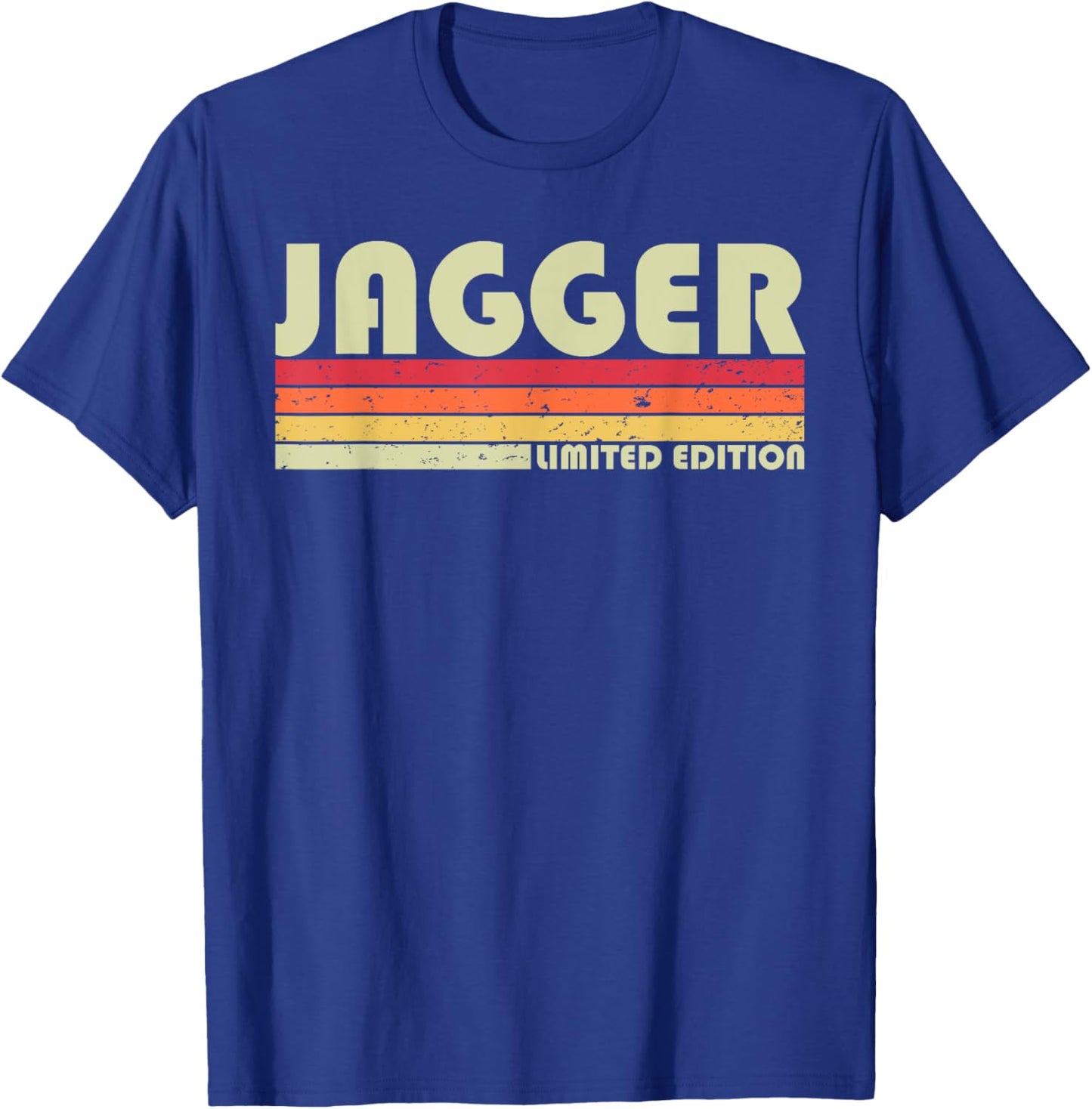 JAGGER Gift Name Personalized Funny Retro Vintage Birthday T-Shirt - T-Shirt | Royal