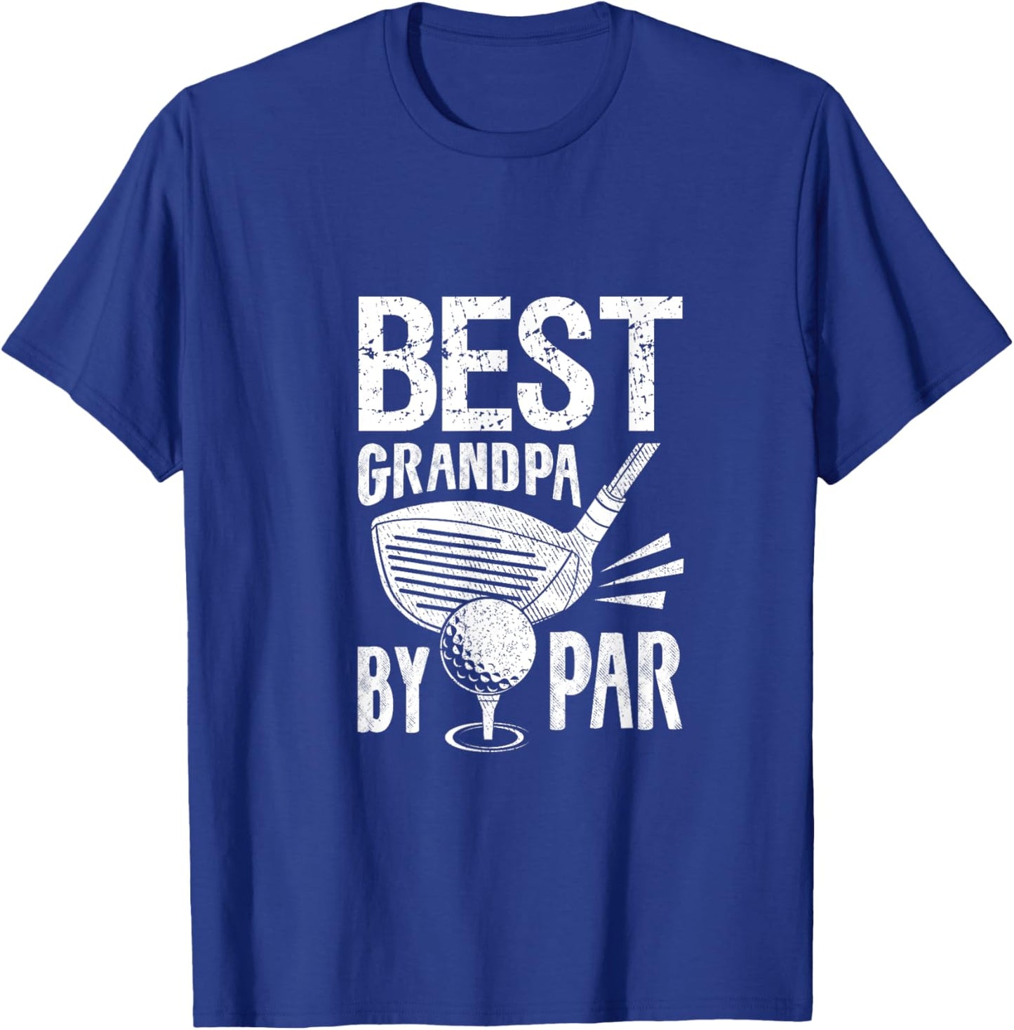 Golf Player Costume Golfing Outfits Best Grandpa By Par T-Shirt - T-Shirt | Royal