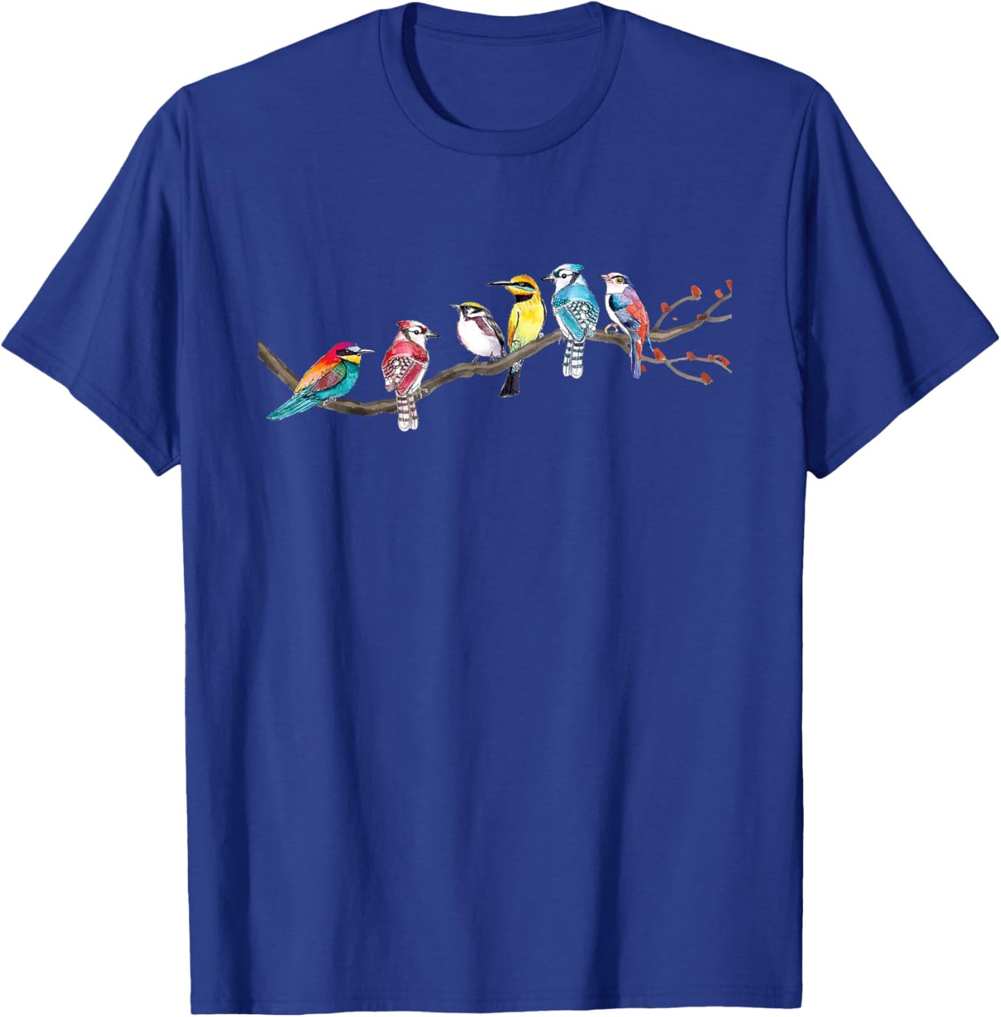 Birds On A Branch - Birding Bird Watching Bird Watcher T-Shirt - T-Shirt | Royal