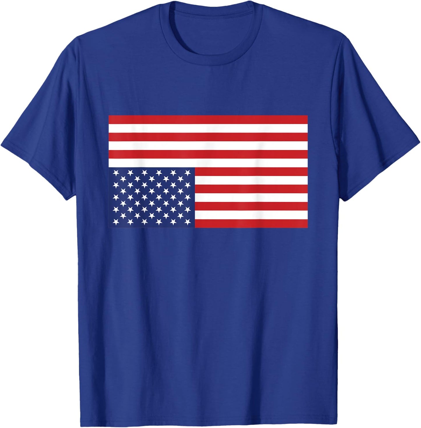 Upside Down American Flag USA Distress T-Shirt - T-Shirt | Royal
