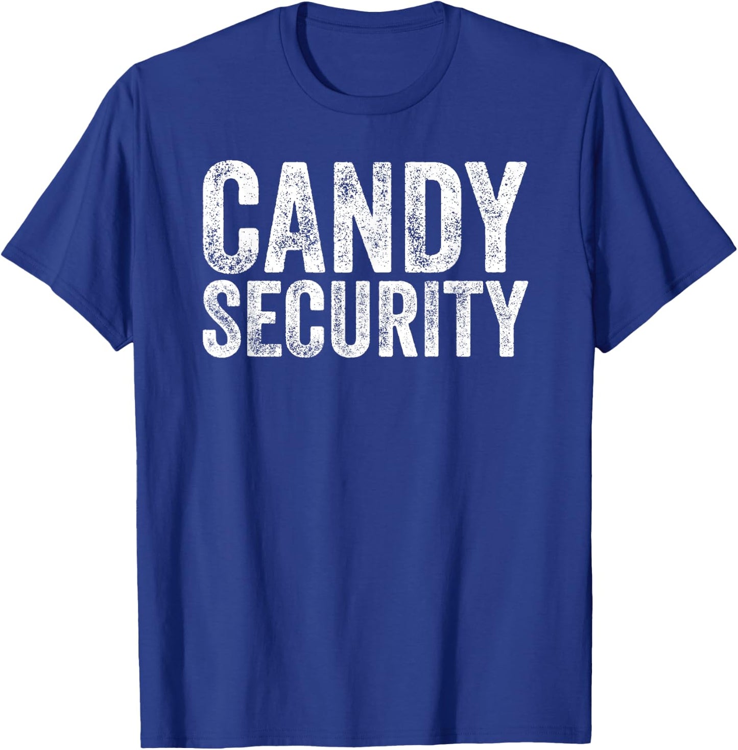 Funny Candy Security Halloween Costume Parents T-Shirt - T-Shirt | Royal