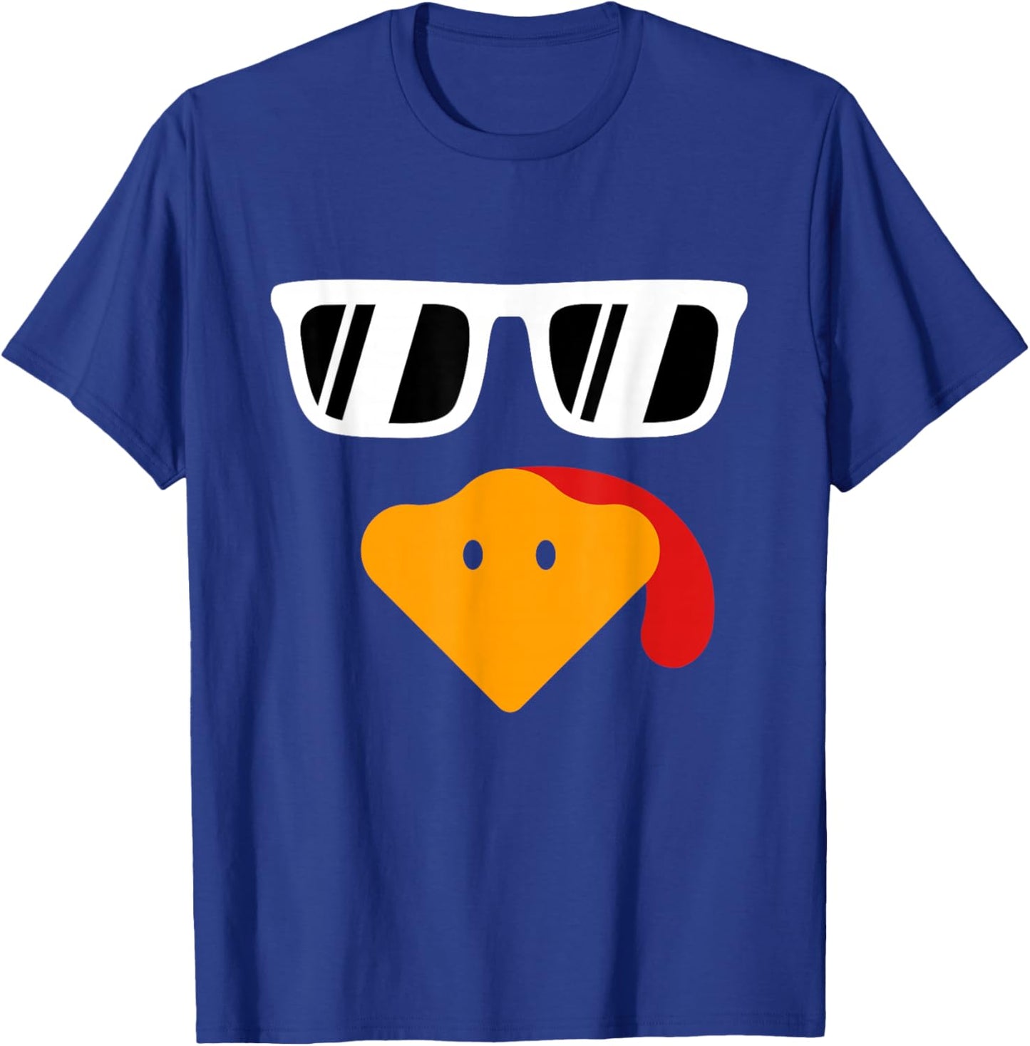 Turkey Face Kids Thanksgiving Shirt for Boys Toddlers Youths T-Shirt - T-Shirt | Royal