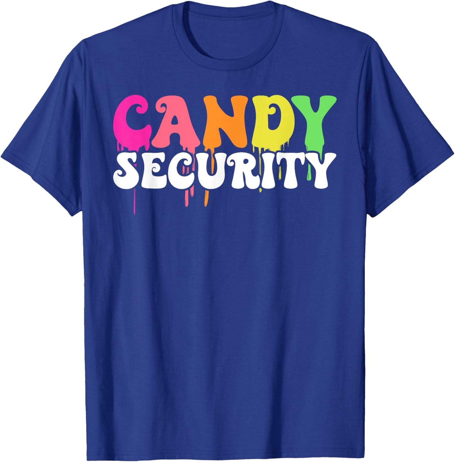 Funny Candy Security Halloween Costume Parents T-Shirt - T-Shirt | Royal