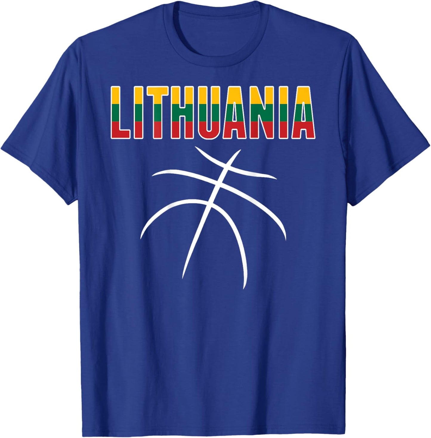 Lithuania Basketball Fans Jersey - Lithuanian Sport Lovers T-Shirt - T-Shirt | Royal