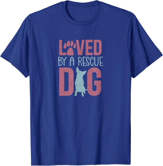 Rescue Dog Animal Adoption Rescue Dog Foster Lover Men Women T-Shirt - T-Shirt | Royal