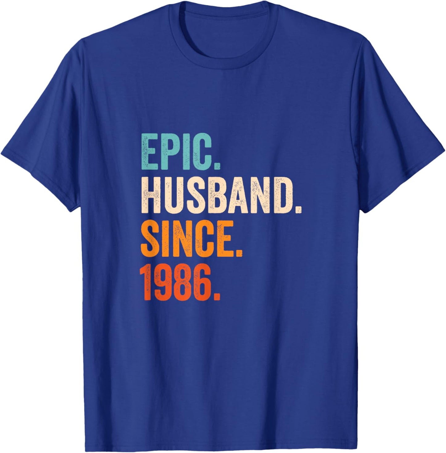 Epic Husband Since 1986 | 39th wedding anniversary 39 years T-Shirt - T-Shirt | Royal