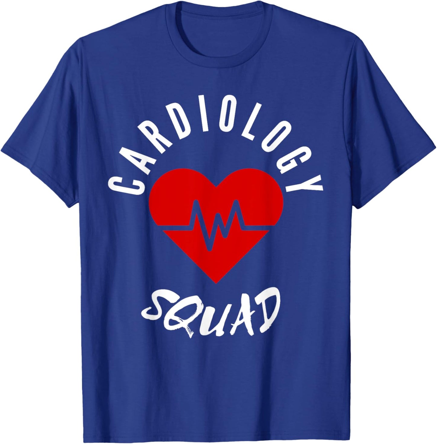 Cardiology Squad Cardiologist Heart Cute Nurse Doctor Funny T-Shirt - T-Shirt | Royal