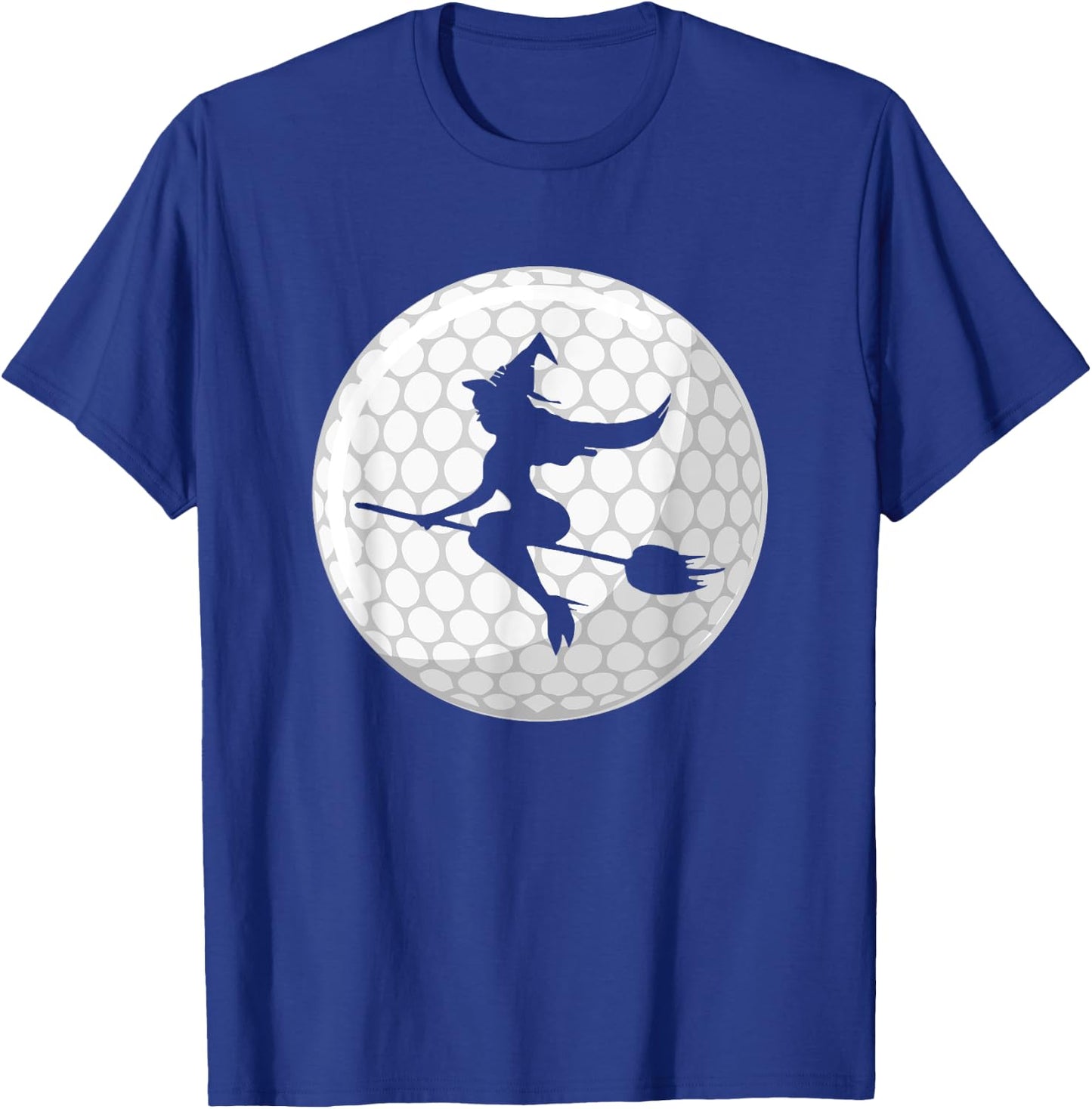 Halloween Witch Golf Player T-Shirt - T-Shirt | Royal