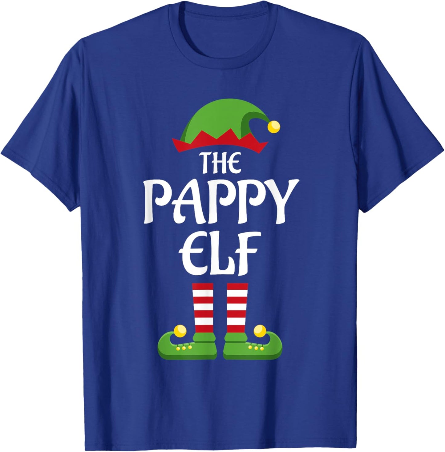 Pappy Elf Family Matching Group Christmas Papa T-Shirt - T-Shirt | Royal