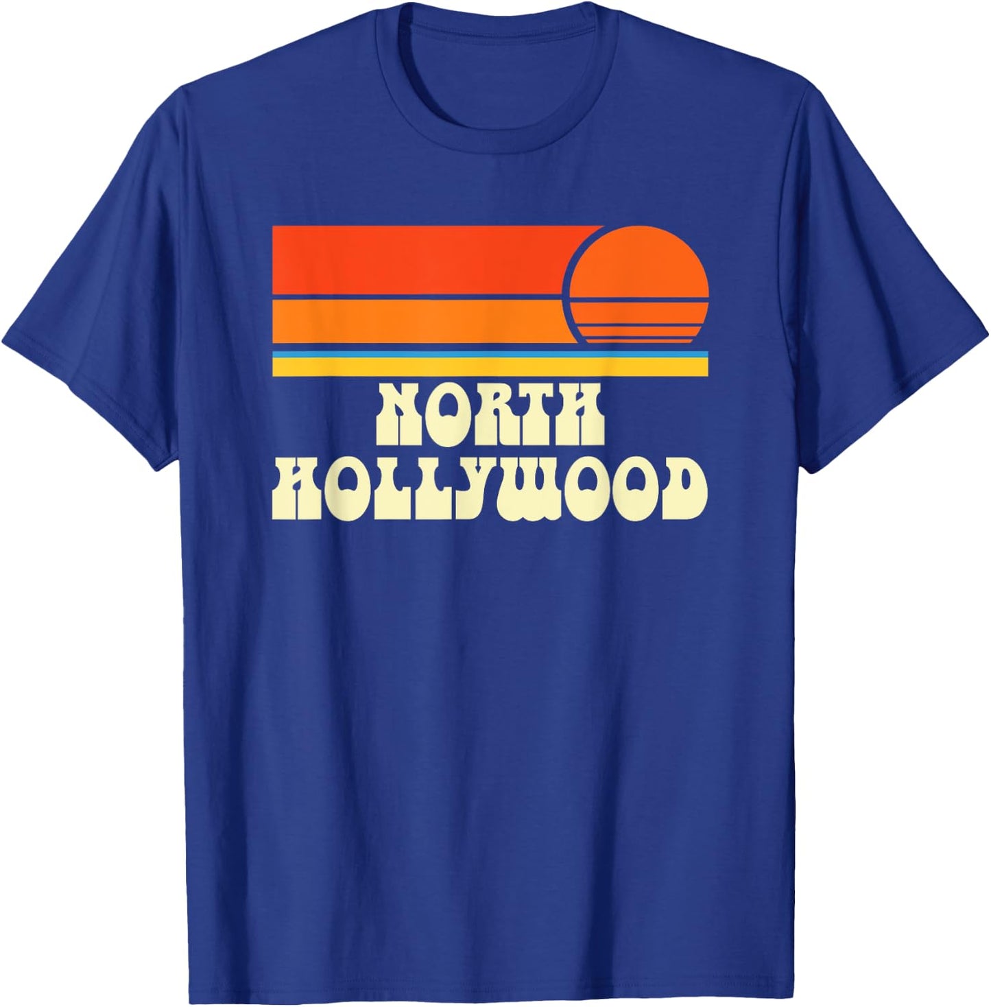 North Hollywood California CA T-Shirt - T-Shirt | Royal