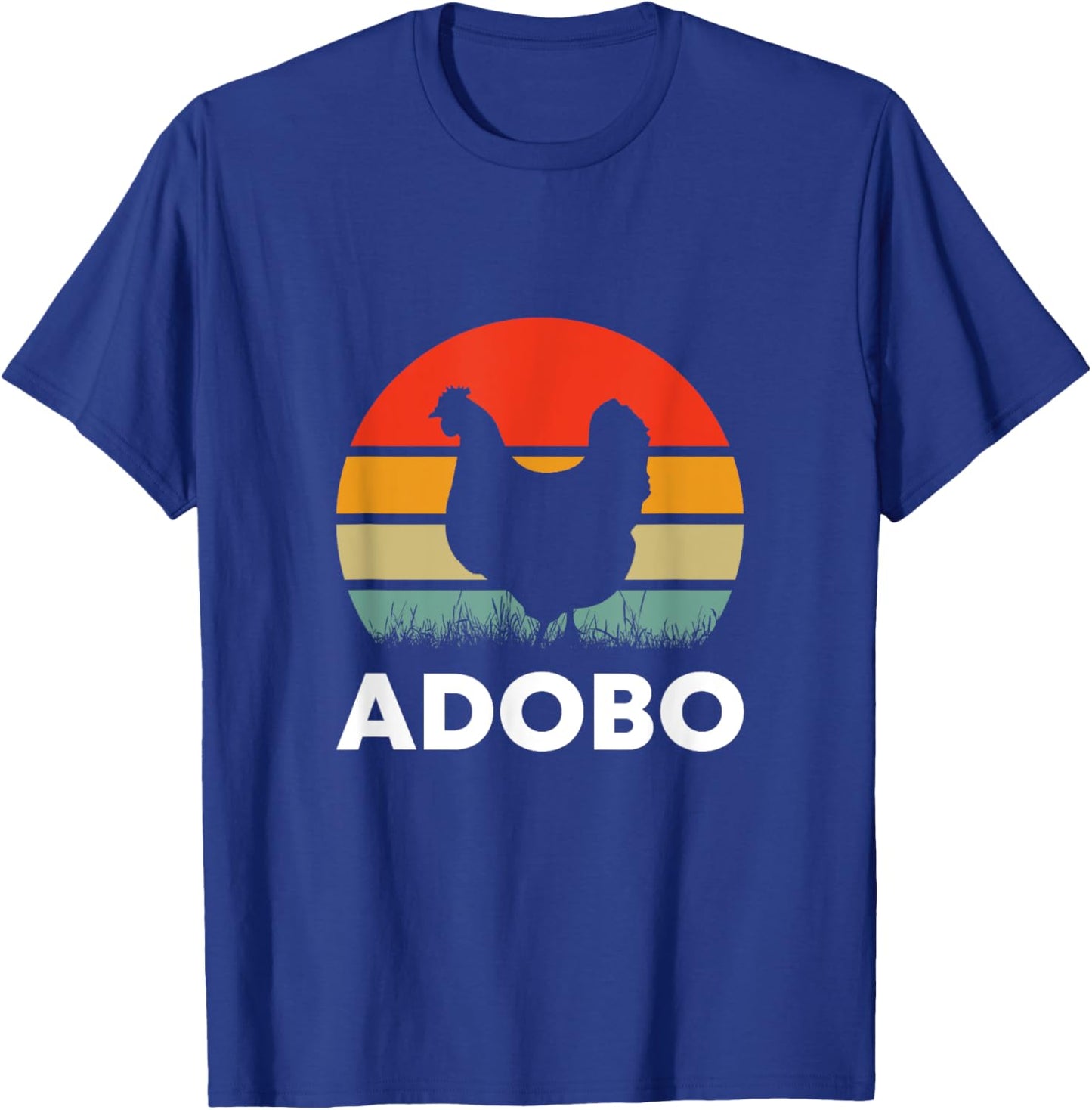 Retro Chicken Adobo Funny Filipino Filipina Philippines Food T-Shirt - T-Shirt | Royal