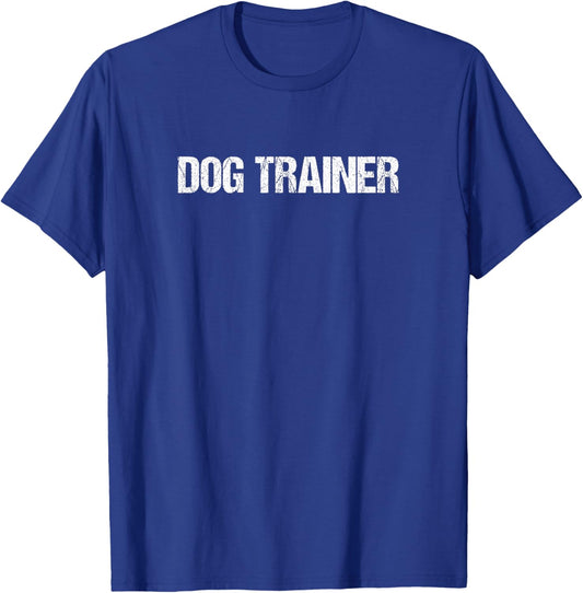 Dog Trainer Simple Title T-Shirt - T-Shirt | Royal
