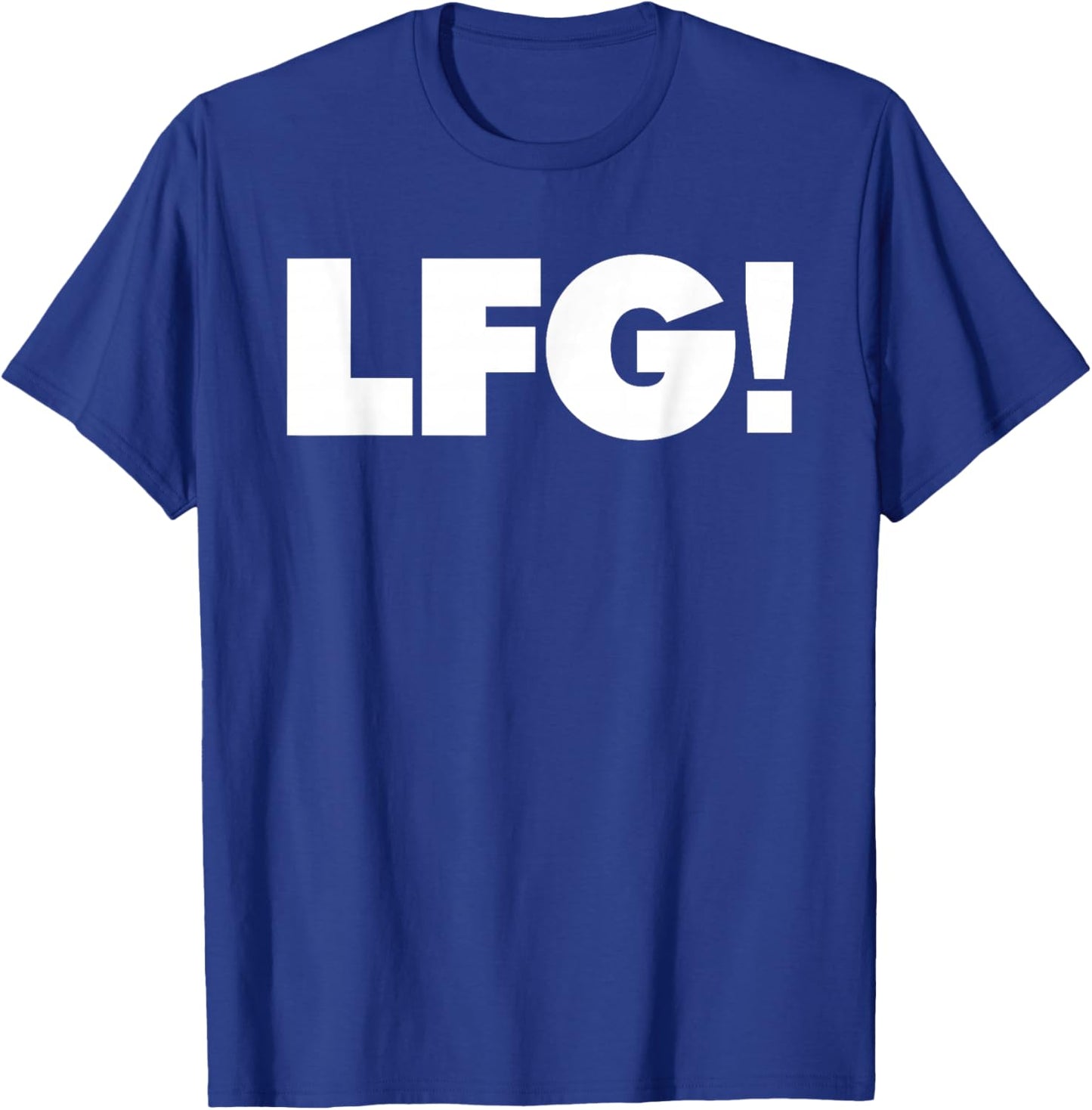 Miftees LFG -Adults Black Small Classic Fit Short Sleeve Sports Team Support T-Shirt - T-Shirt | Royal