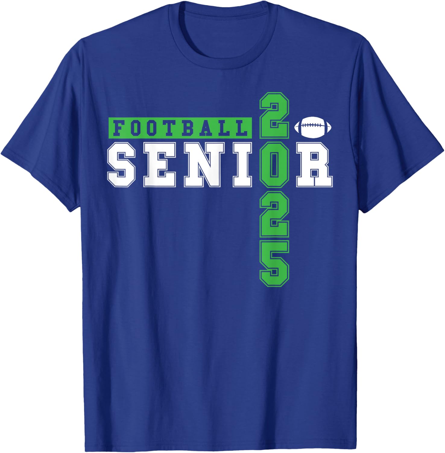 Football Senior Night Football Senior 2025 Graduation 23 T-Shirt - T-Shirt | Royal